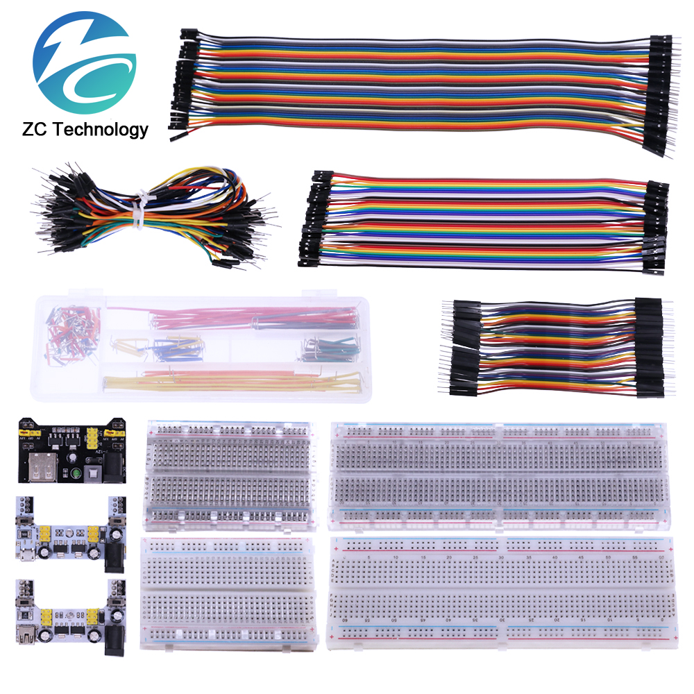 Breadboard Jumper Wire - 3.3V/5V MB102 Breadboard power module+MB-102 830