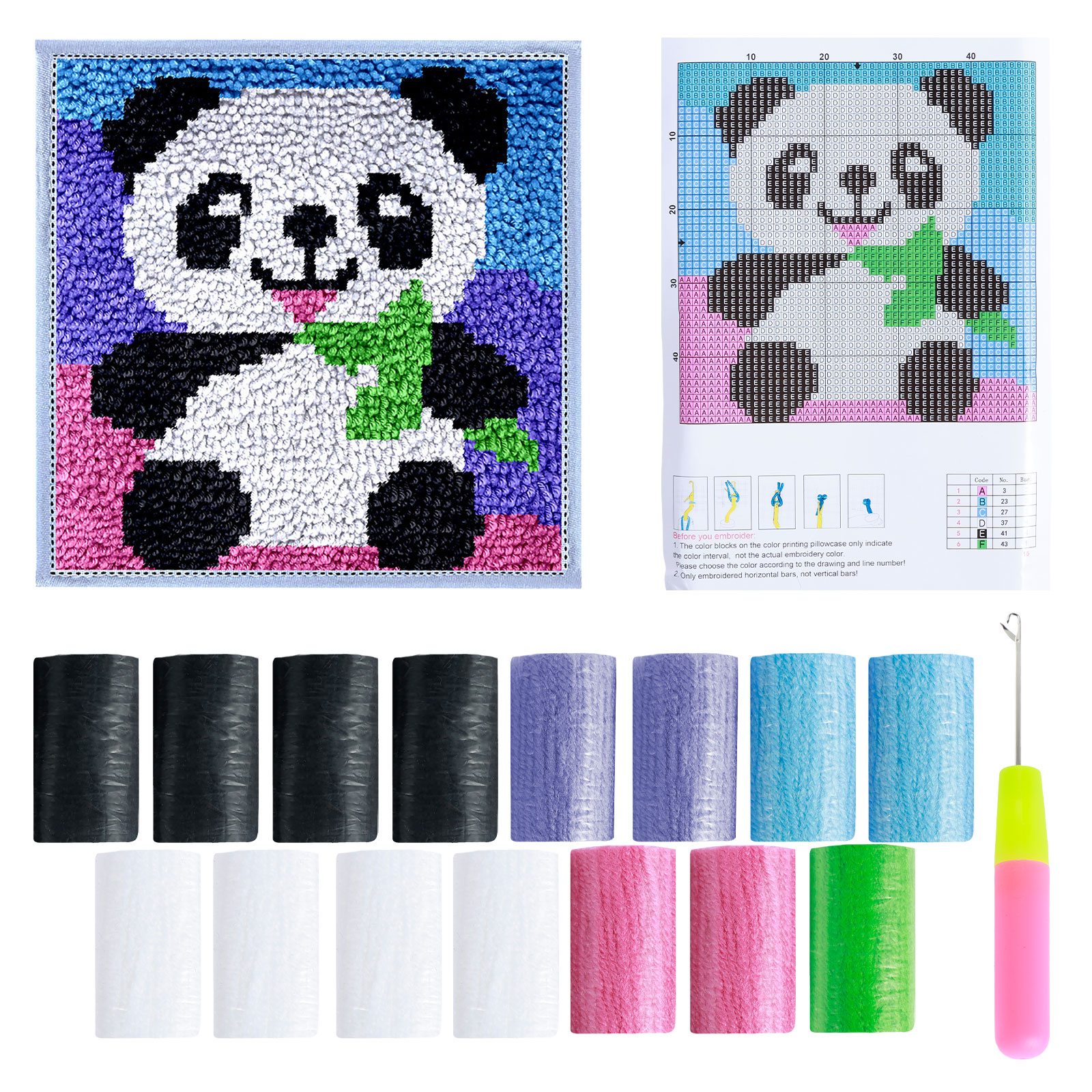 Diy Electronics Projects For Adults - Carpet embroidery with printed pattern Cartoon