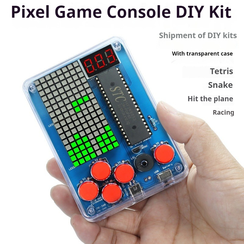 Diy Electronics Com - Pixel Game Machine Production Kit, 51