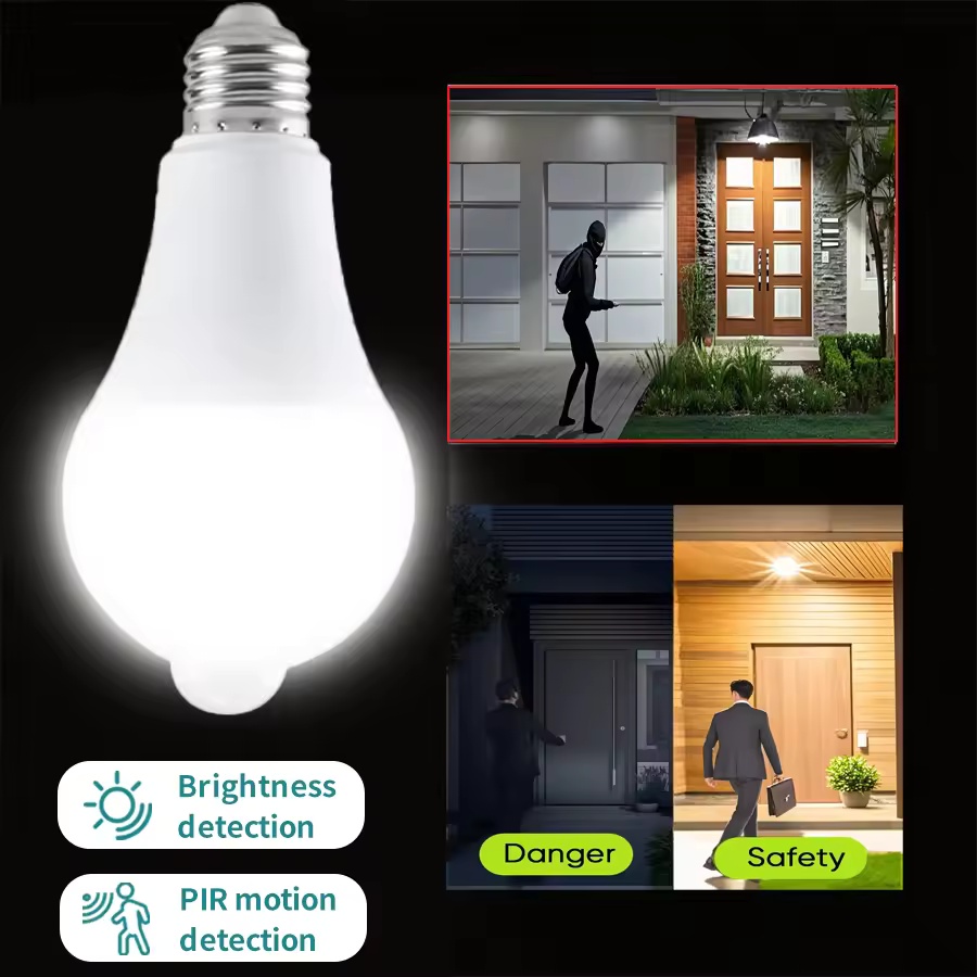 Ldr Light Sensor - 12W Smart Bulb PIR Motion Sensor
