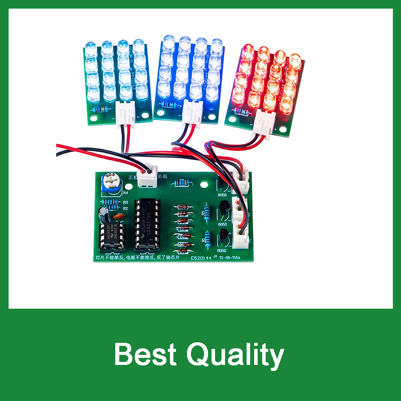 R/Diy Electronics - TJ-56-715 DC 12V NE555+CD4017 R/W/B LED