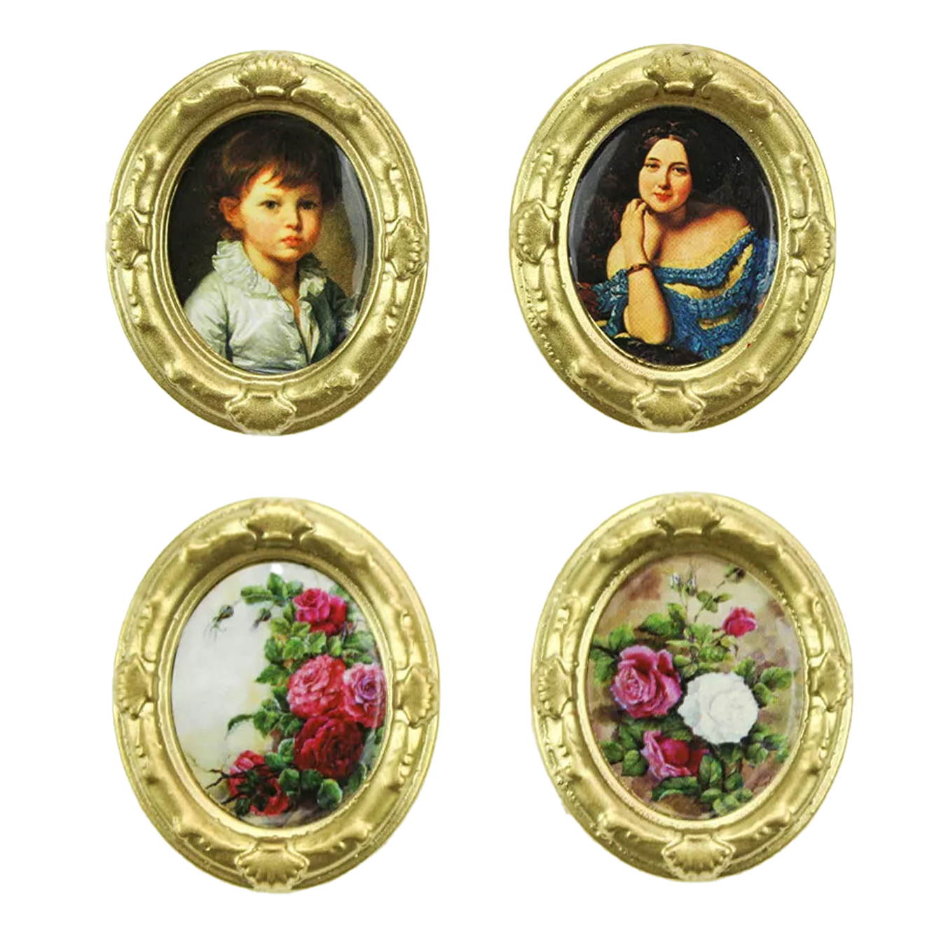 Diy Electronics Housing - 2 pieces of miniature oil painting