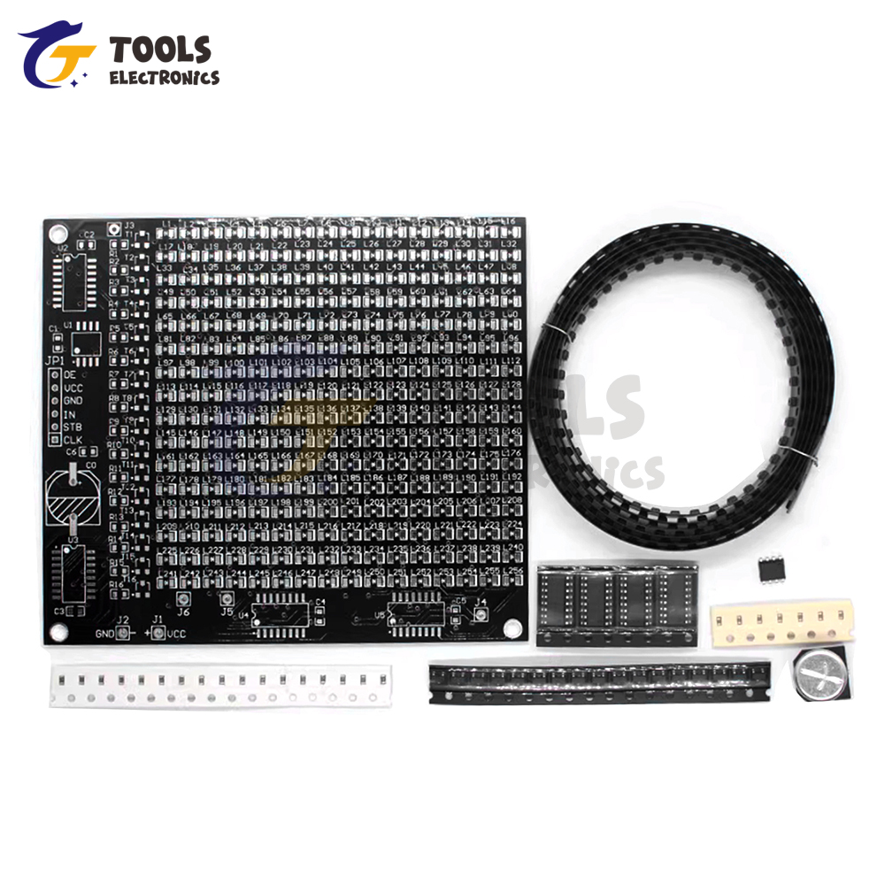 DIY Electronic Kit 64LED/256LE - огляд і ціна Diy Kit Elektronik