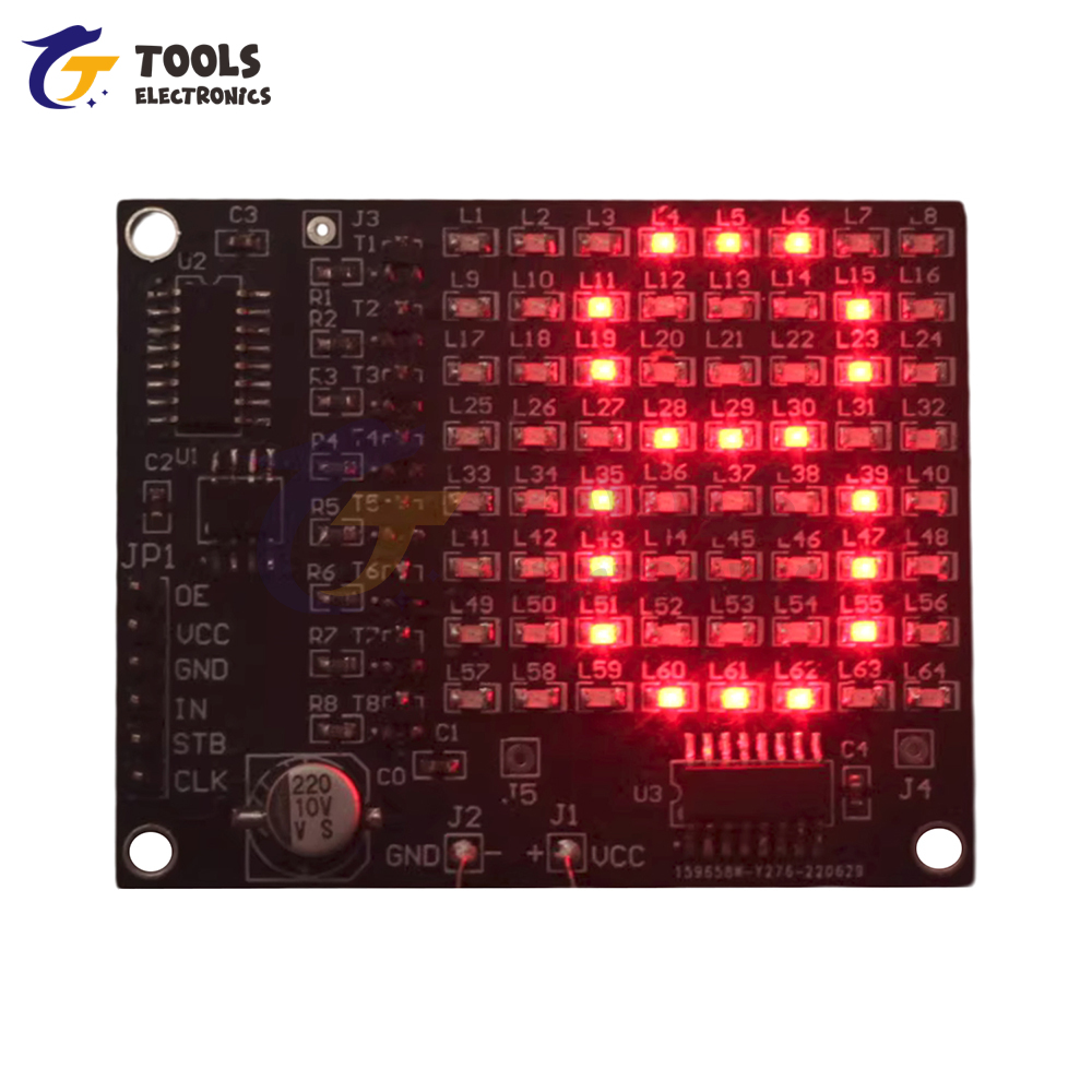 DIY Electronic Kit 64LED/256LE - огляд і ціна Diy Kit Elektronik