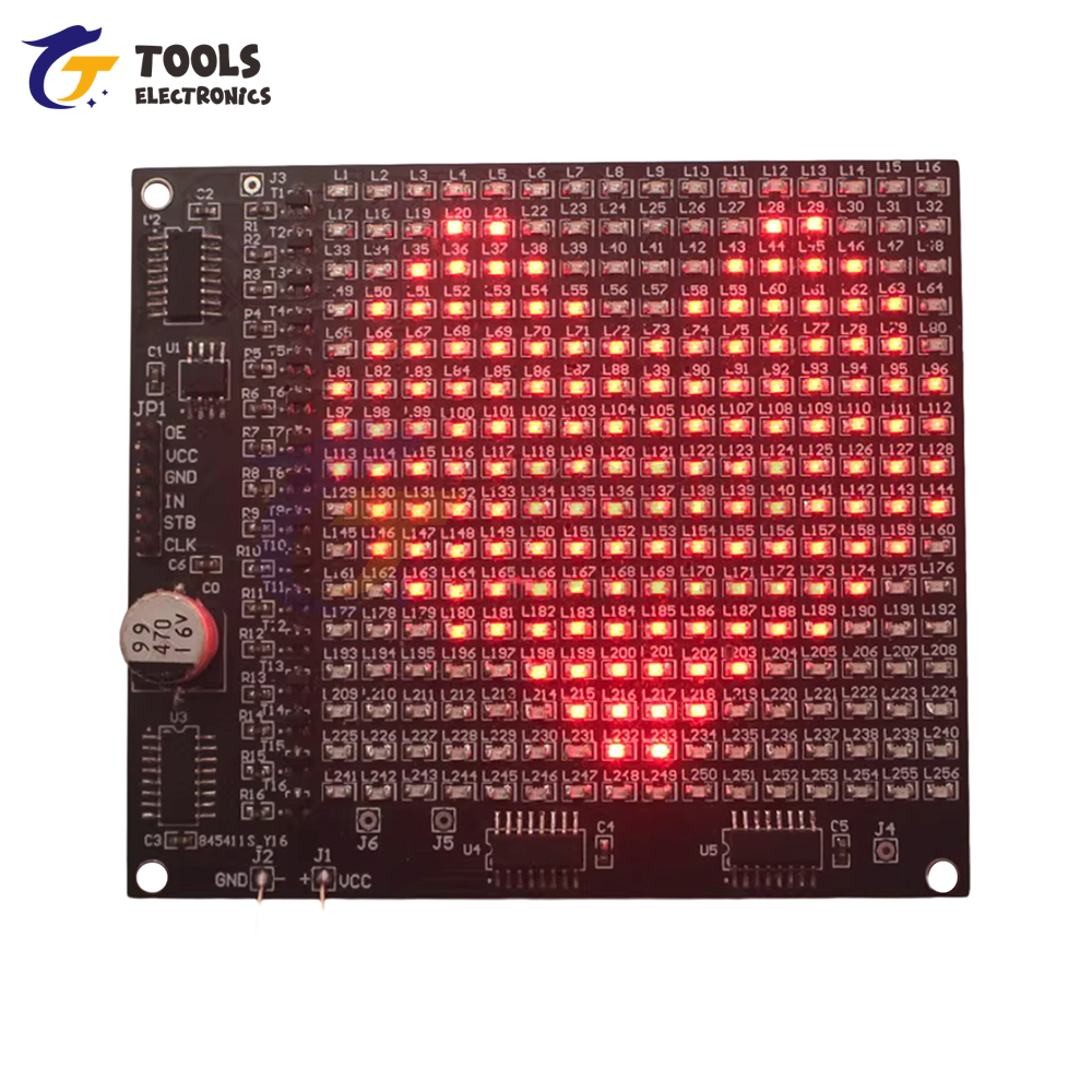 DIY Electronic Kit 64LED/256LE - огляд і ціна Diy Kit Elektronik