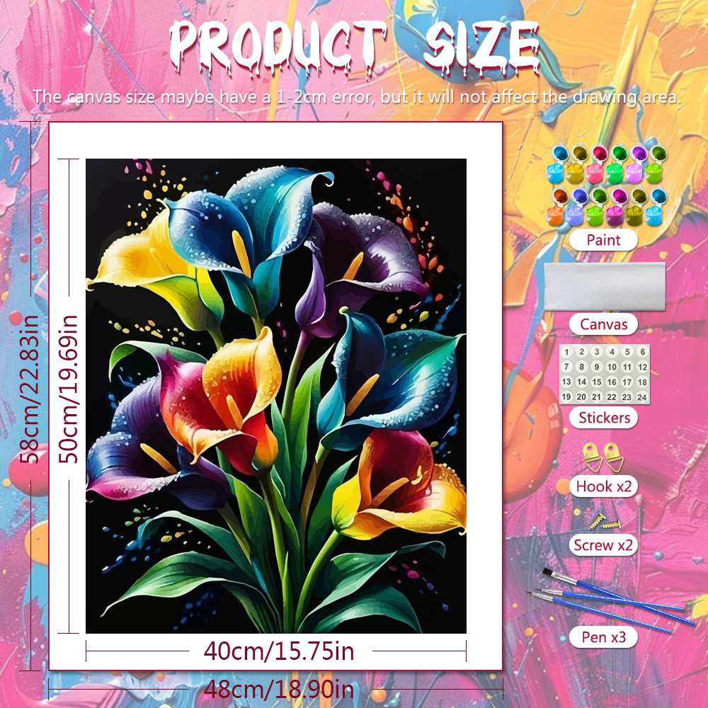 DIY Digital Oil Painting Flowe - огляд і ціна Diy Elektronik
