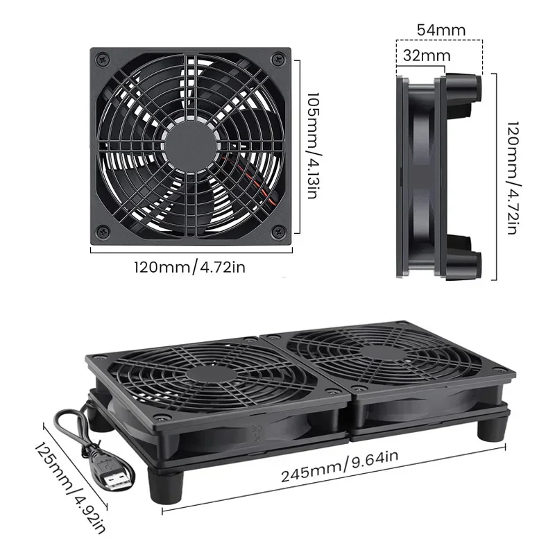 Router Cooling Fan High Airflo - огляд і ціна Diy Electronics Housing