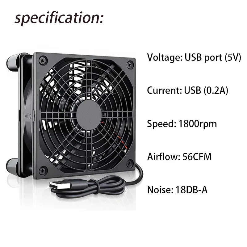 Router Cooling Fan High Airflo - огляд і ціна Diy Electronics Housing