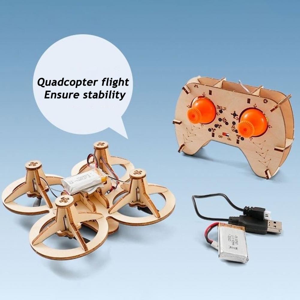 Rc Drone Toy Wooden Drone Puzz - огляд і ціна Diy Kit Elektronik