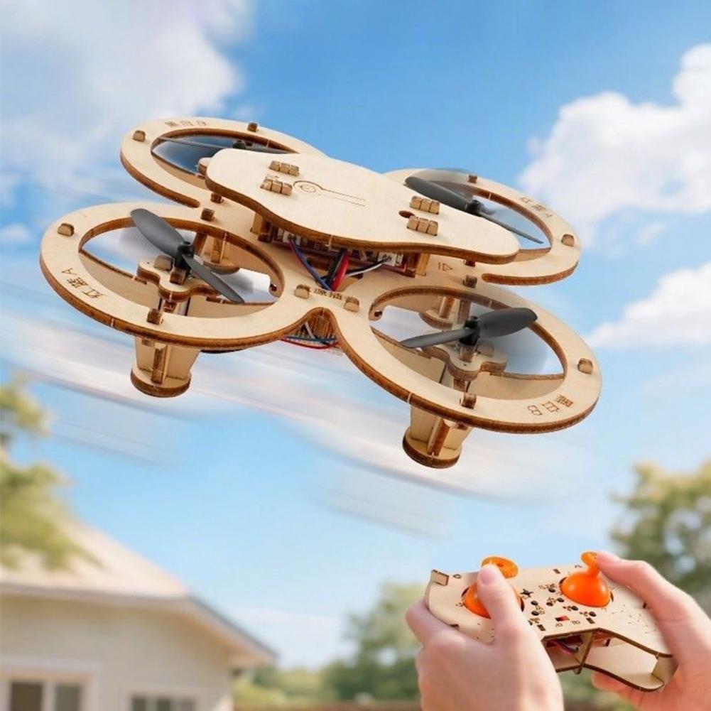 Rc Drone Toy Wooden Drone Puzz - огляд і ціна Diy Kit Elektronik