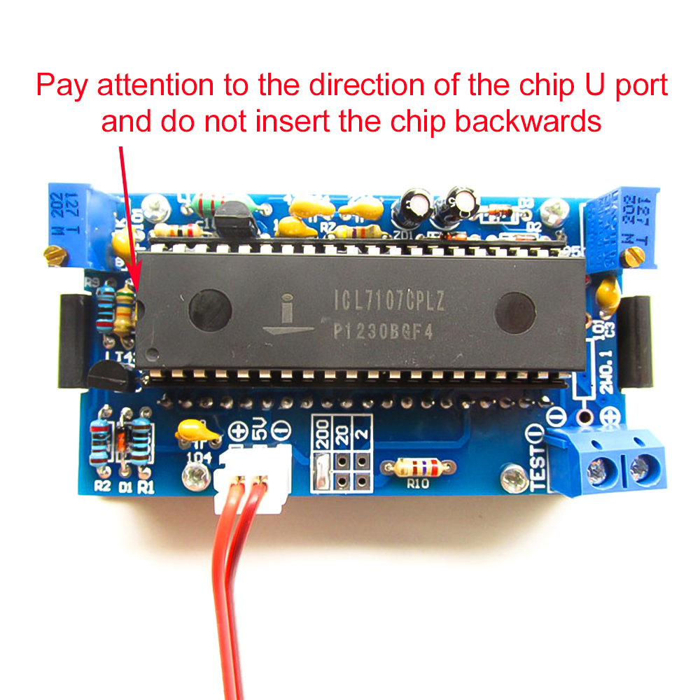 ICL7107 Voltmeter DIY Kit Part - огляд і ціна Diy Electronics Com