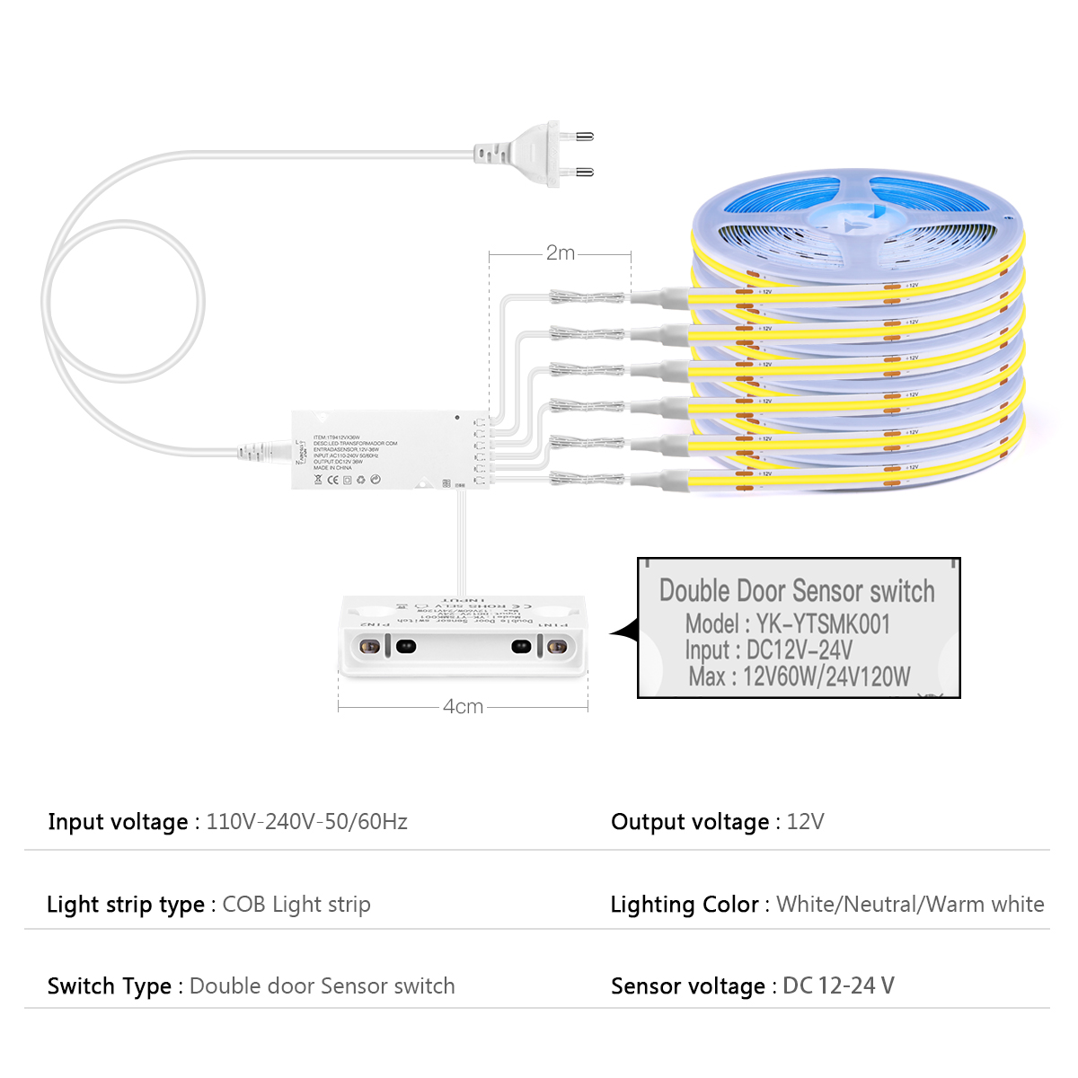 DIY Smart Switch COB LED Strip - огляд і ціна Ldr Light Sensor