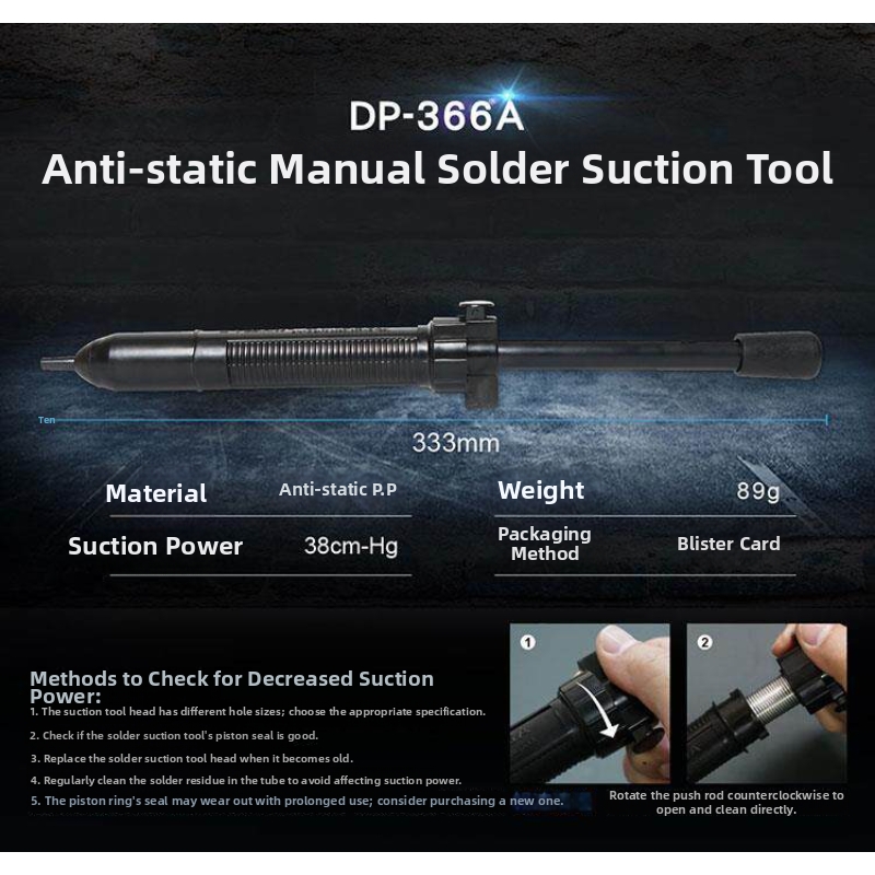 Baogong Powerful Solder Suctio - огляд і ціна Desoldering Pump Solder