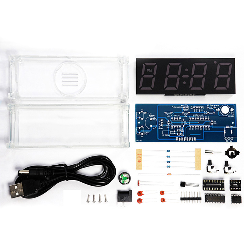 Digital Tube DIY Clock Kit Tem - огляд і ціна Diy Electronics Com