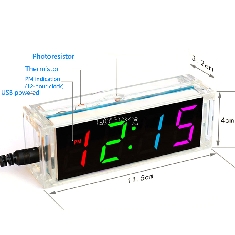 Digital Tube DIY Clock Kit Tem - огляд і ціна Diy Electronics Com