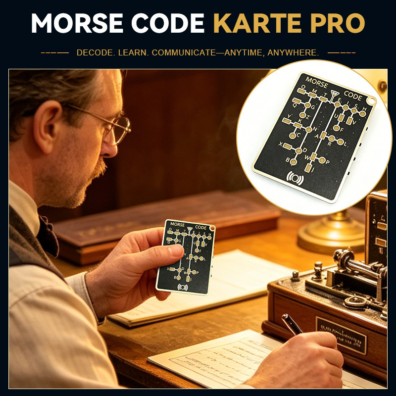 Morse Code Trainer Card Pro Le - огляд і ціна Diy Electronics Projects For Adults