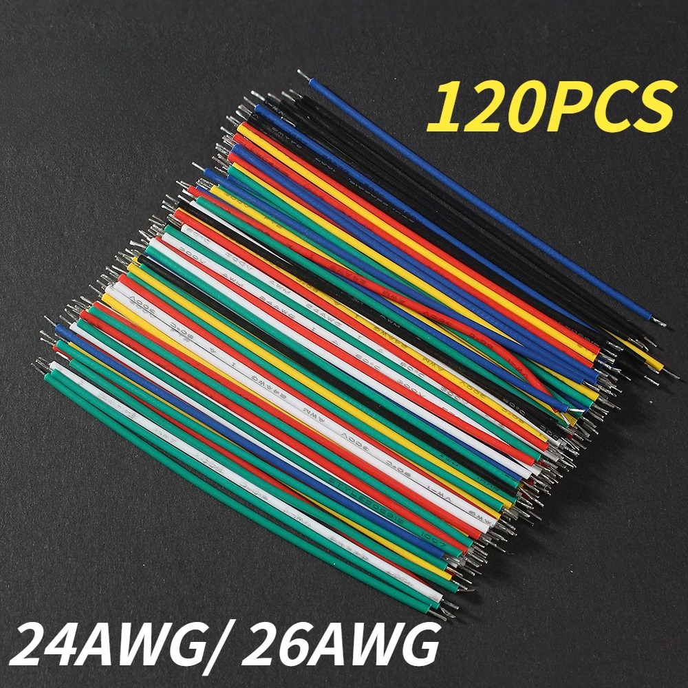 120PCS 24AWG/26AWG Tinned Copp - огляд і ціна Breadboard Jumper Wire