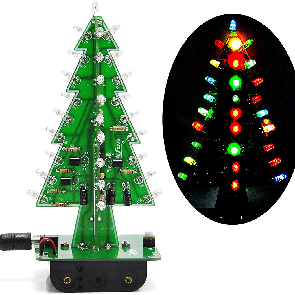 DIY Christmas Tree LED Flash K - огляд і ціна Diy Electronics Tool Kit