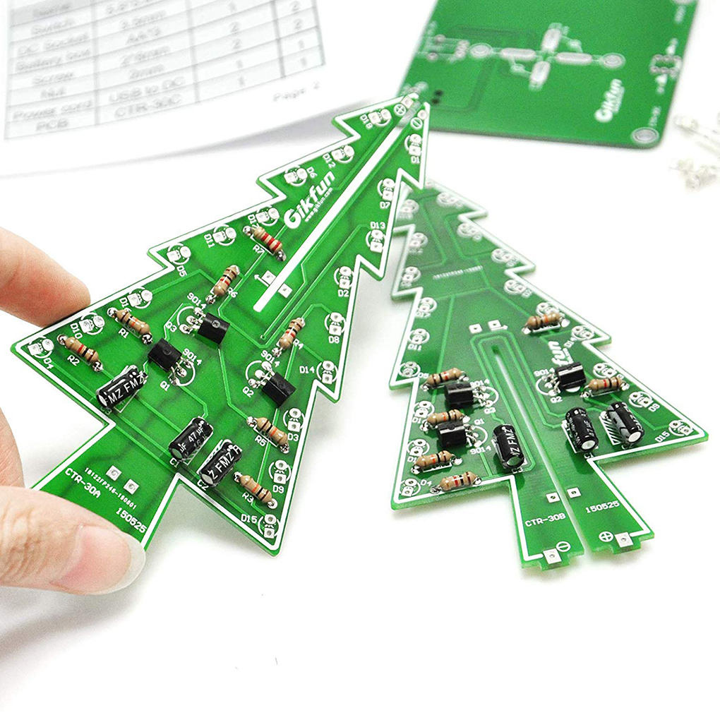 DIY Christmas Tree LED Flash K - огляд і ціна Diy Electronics Tool Kit