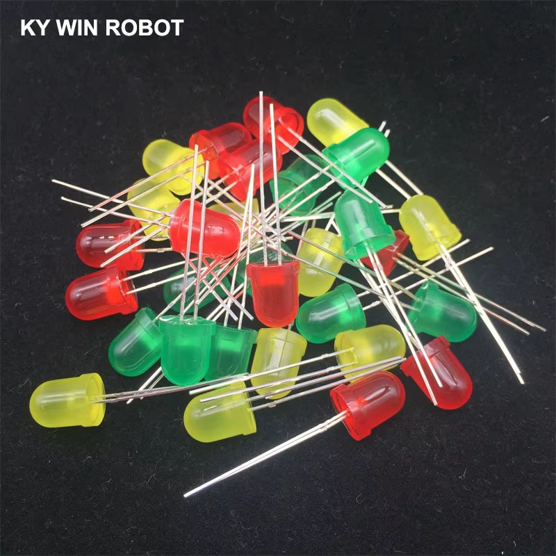 30pcs 8mm LED diode Light Asso - огляд і ціна Diy Electronics For Sale