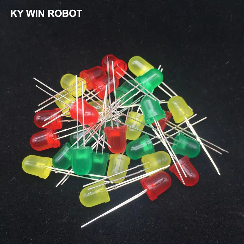 30pcs 8mm LED diode Light Asso - огляд і ціна Diy Electronics For Sale