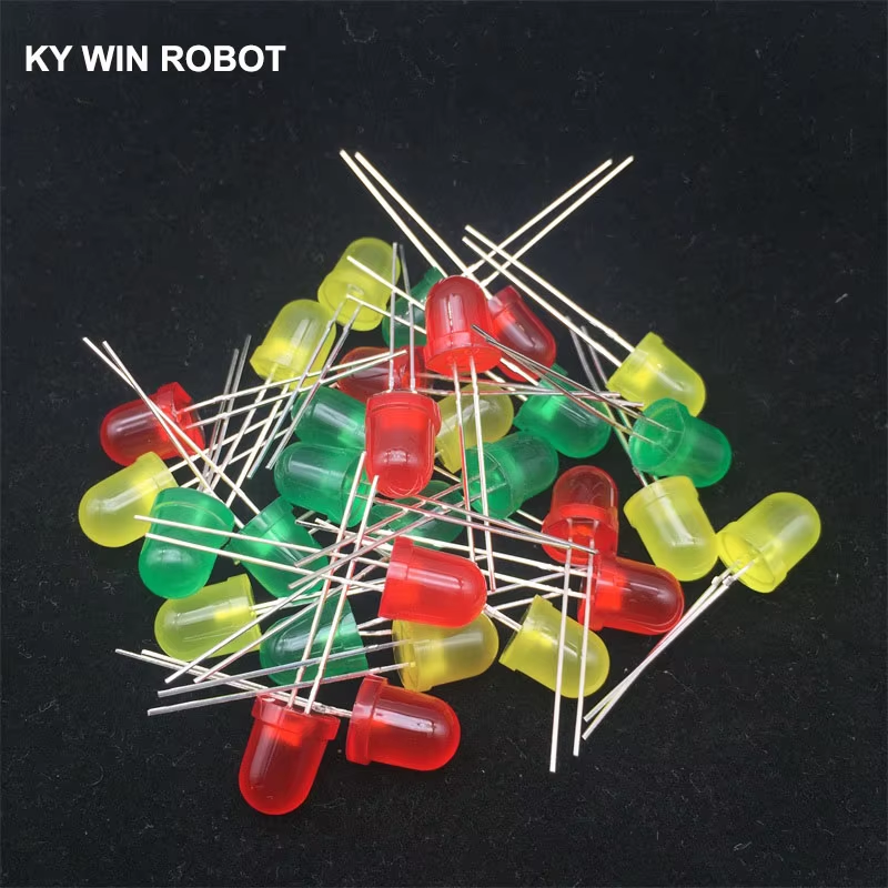30pcs 8mm LED diode Light Asso - огляд і ціна Diy Electronics For Sale