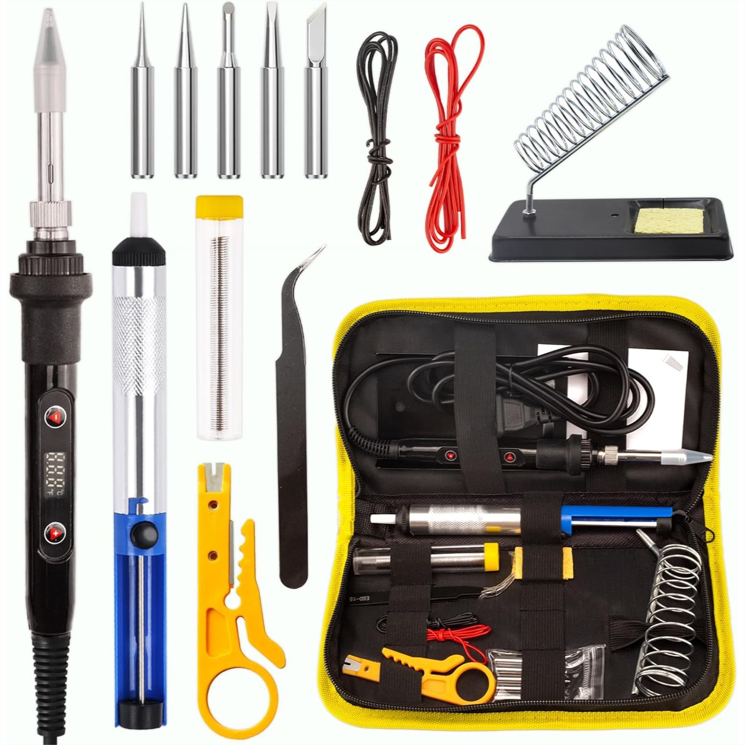 80W Soldering Iron Kit with LC - огляд і ціна Diy Electronics Tool Kit