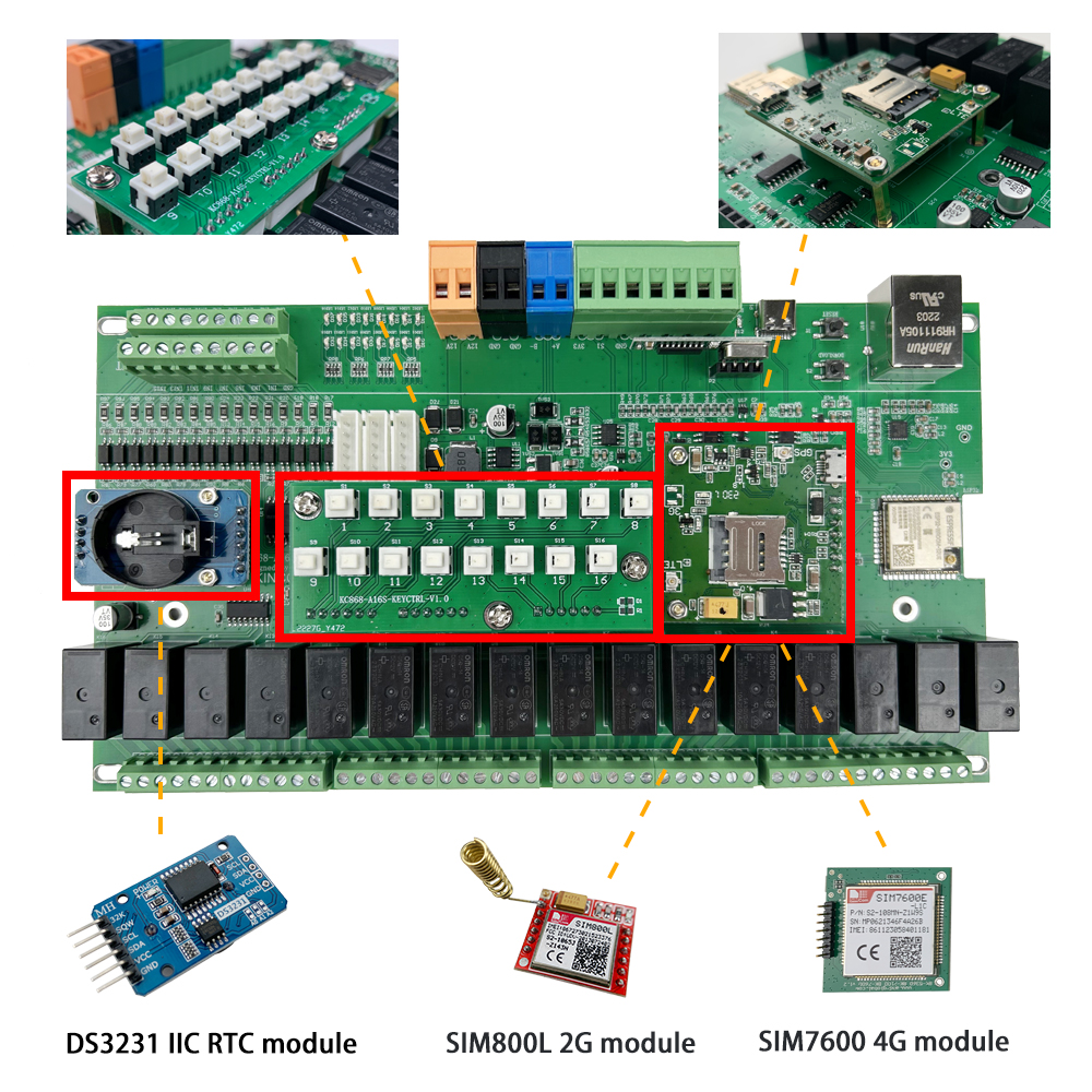 KC868-A16S 16CH ESP32 Relay Bo - огляд і ціна Rtc Module Ds3231