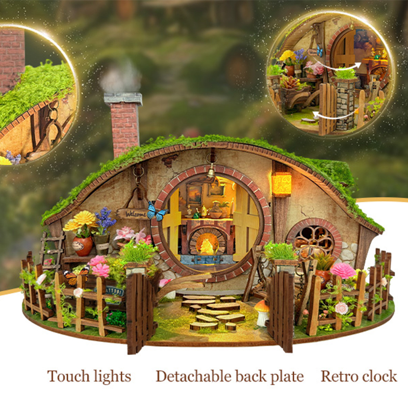 Wooden DIY Magic Ring Dollhous - огляд і ціна Diy Electronics Housing