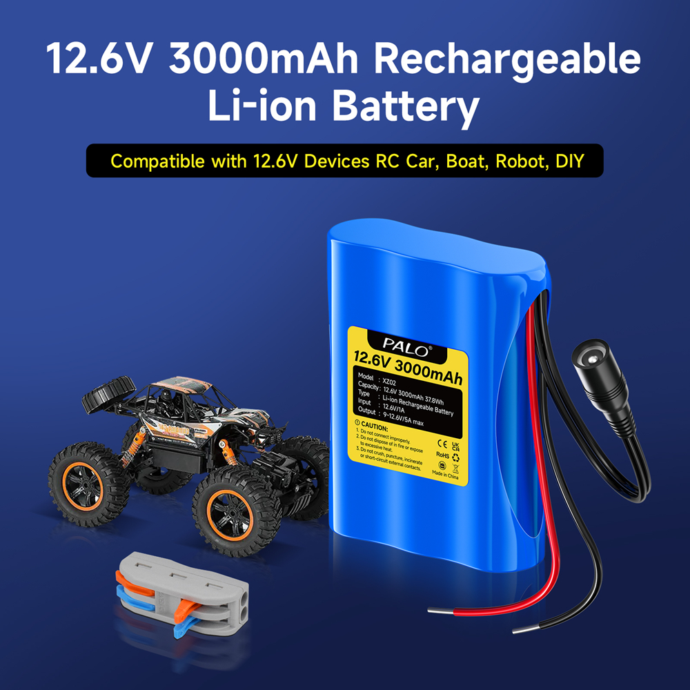 12.6V 3000mAh Rechargeable Bat - огляд і ціна Diy Boat Electronics