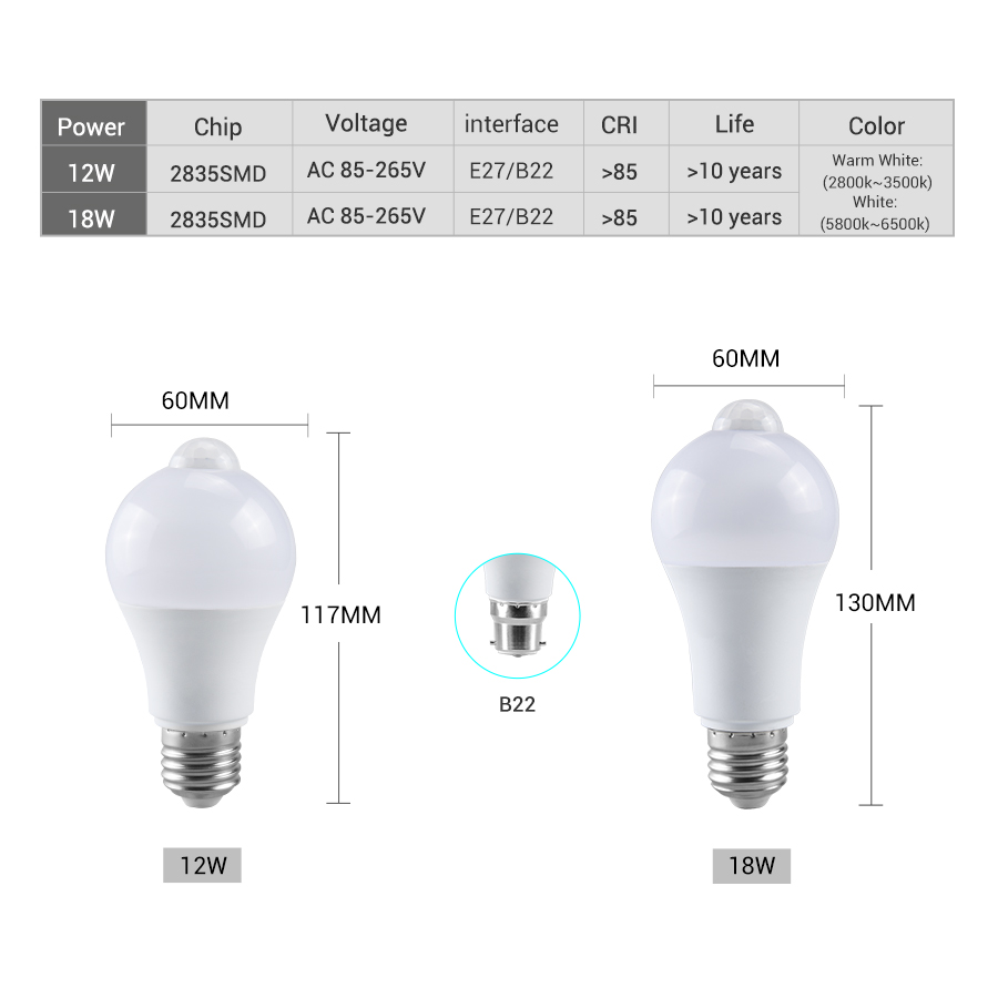 PIR Motion Sensor LED Light Bu - огляд і ціна Ldr Light Sensor