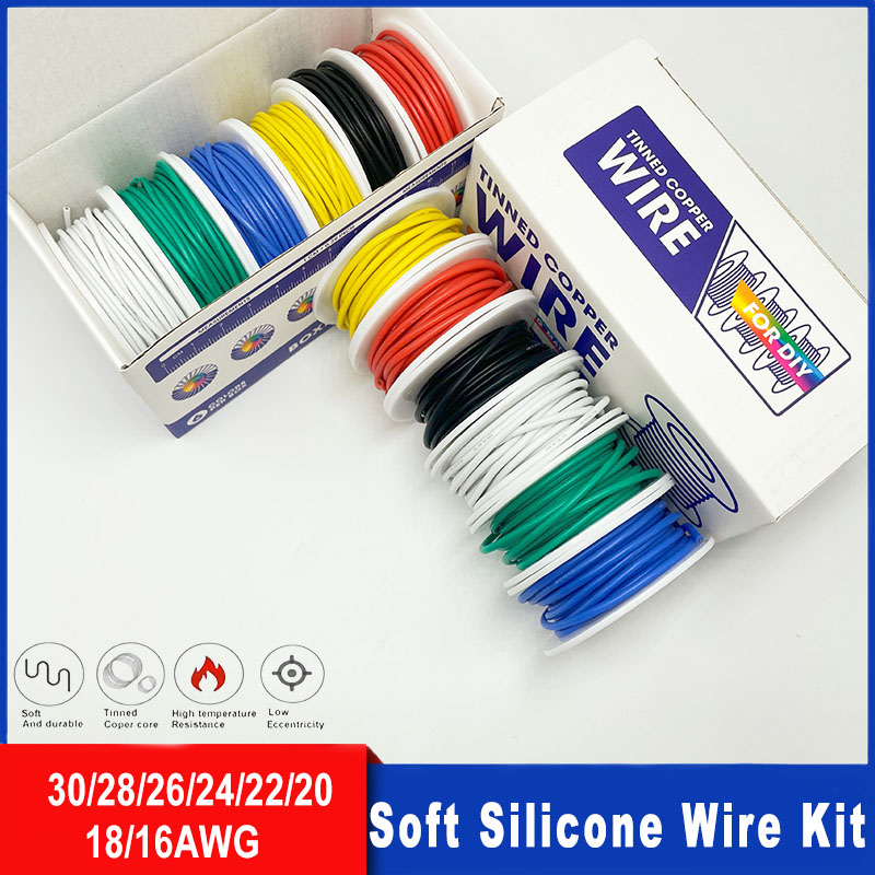 Soft Silicone Wire Kit 16awg 1 - огляд і ціна Diy Electronics Com