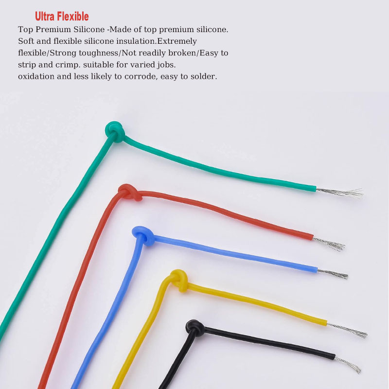 Soft Silicone Wire Kit 16awg 1 - огляд і ціна Diy Electronics Com