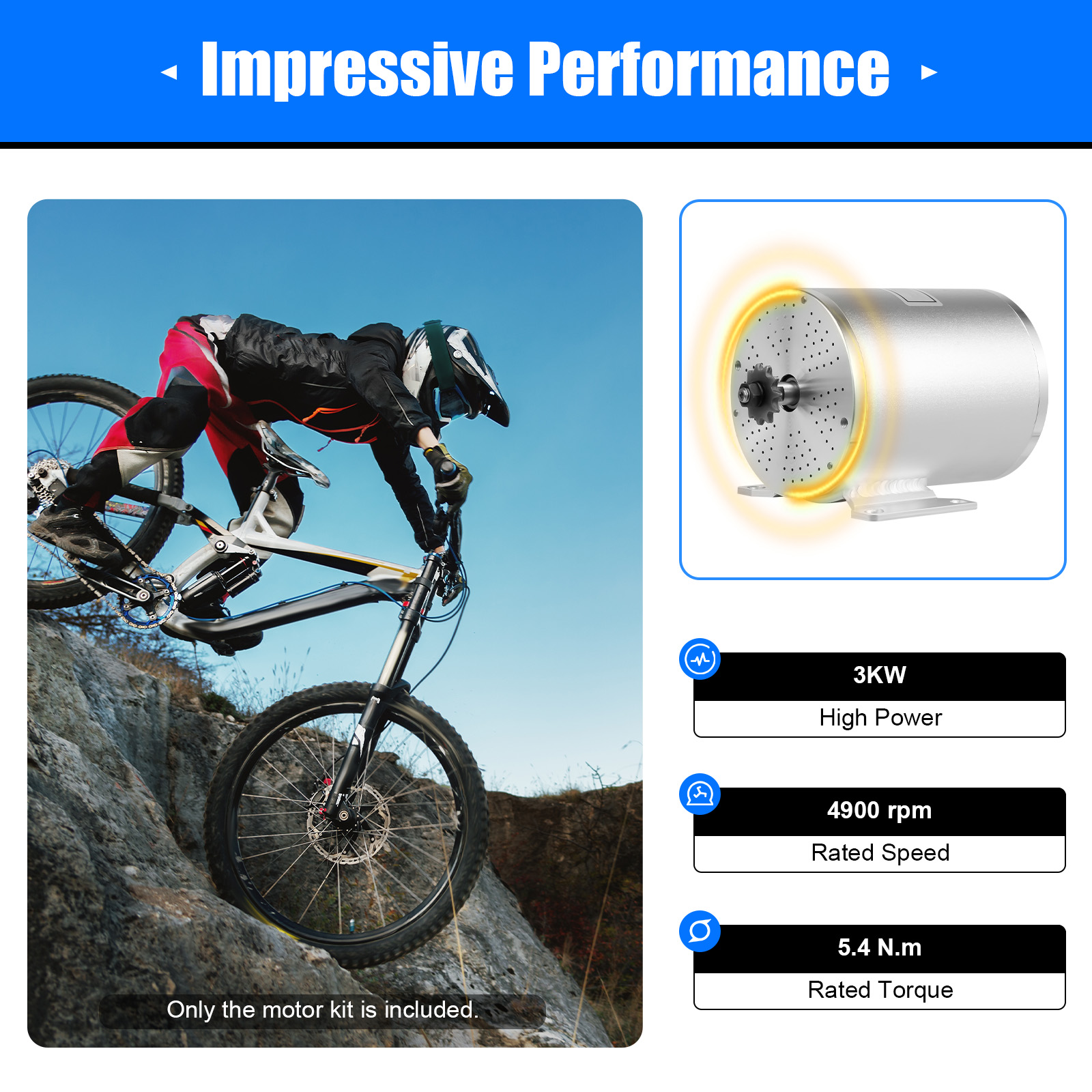 48-72V 3000W Brushless Motor K - огляд і ціна Diy Kit Elektronik
