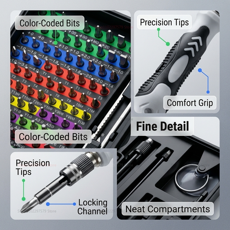132 in 1 Precision Screwdriver - огляд і ціна Diy Electronics Shop