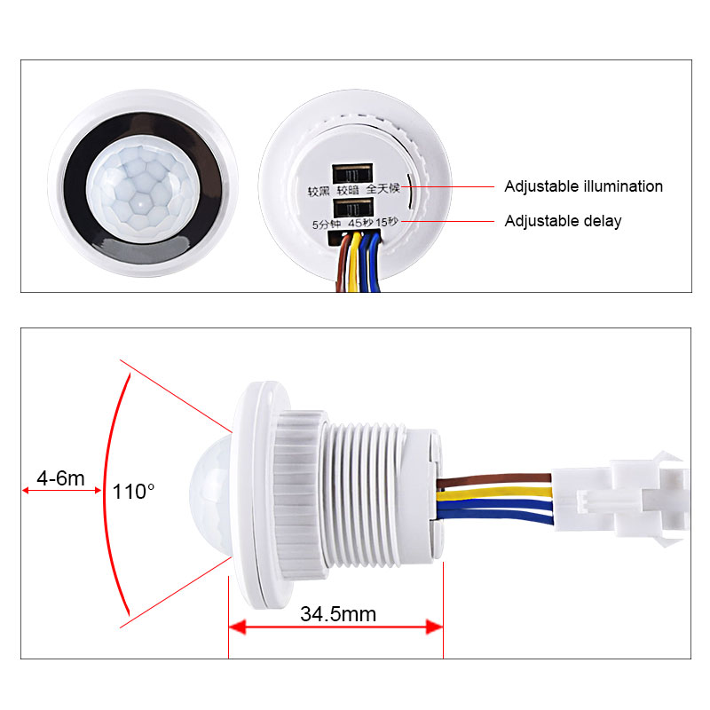 Human Body Sensor Detector LED - огляд і ціна Ldr Light Sensor