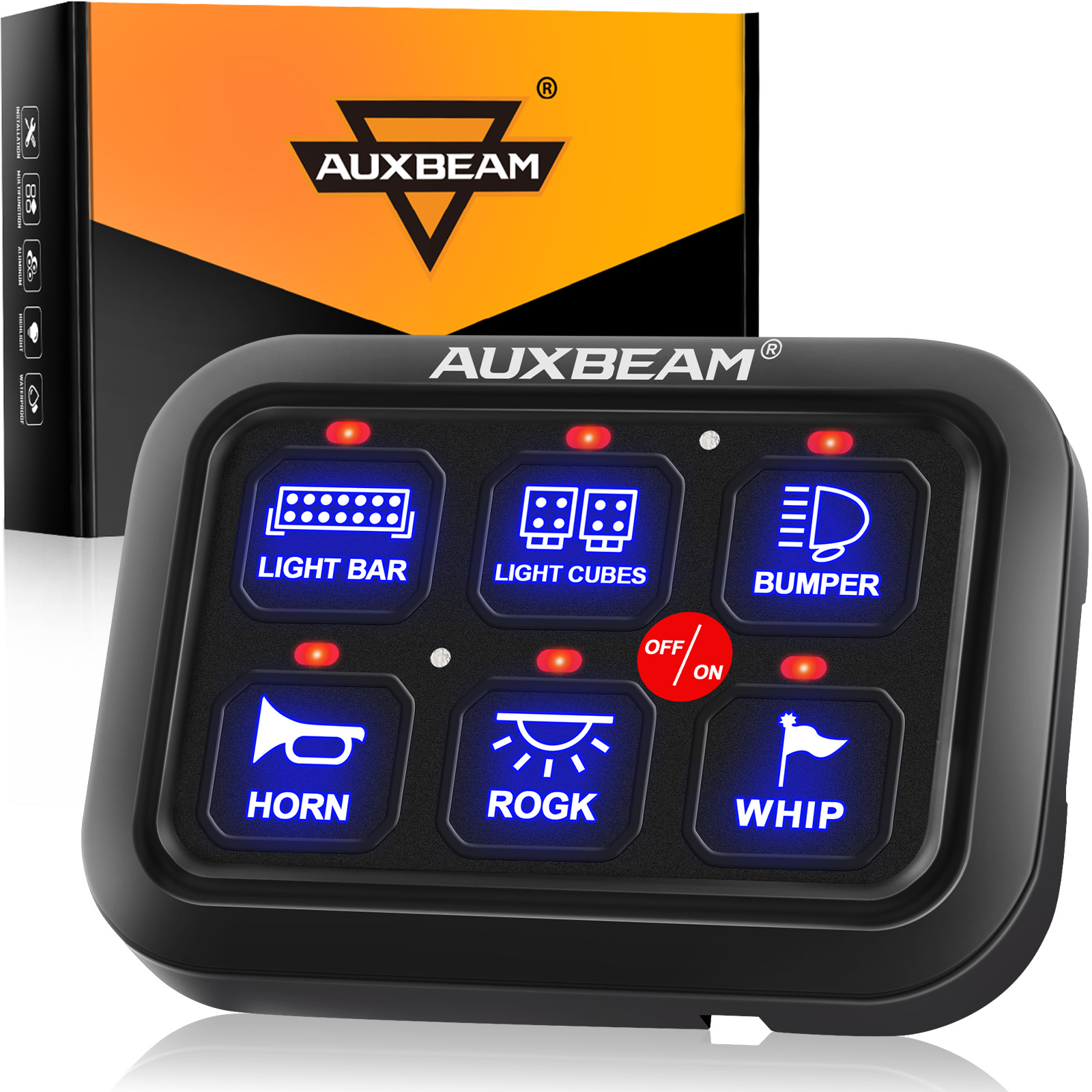 AUXBEAM 720W Universal Switch  - огляд і ціна Diy Boat Electronics